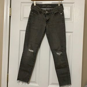 Old Navy rockstar low rise gray jeans